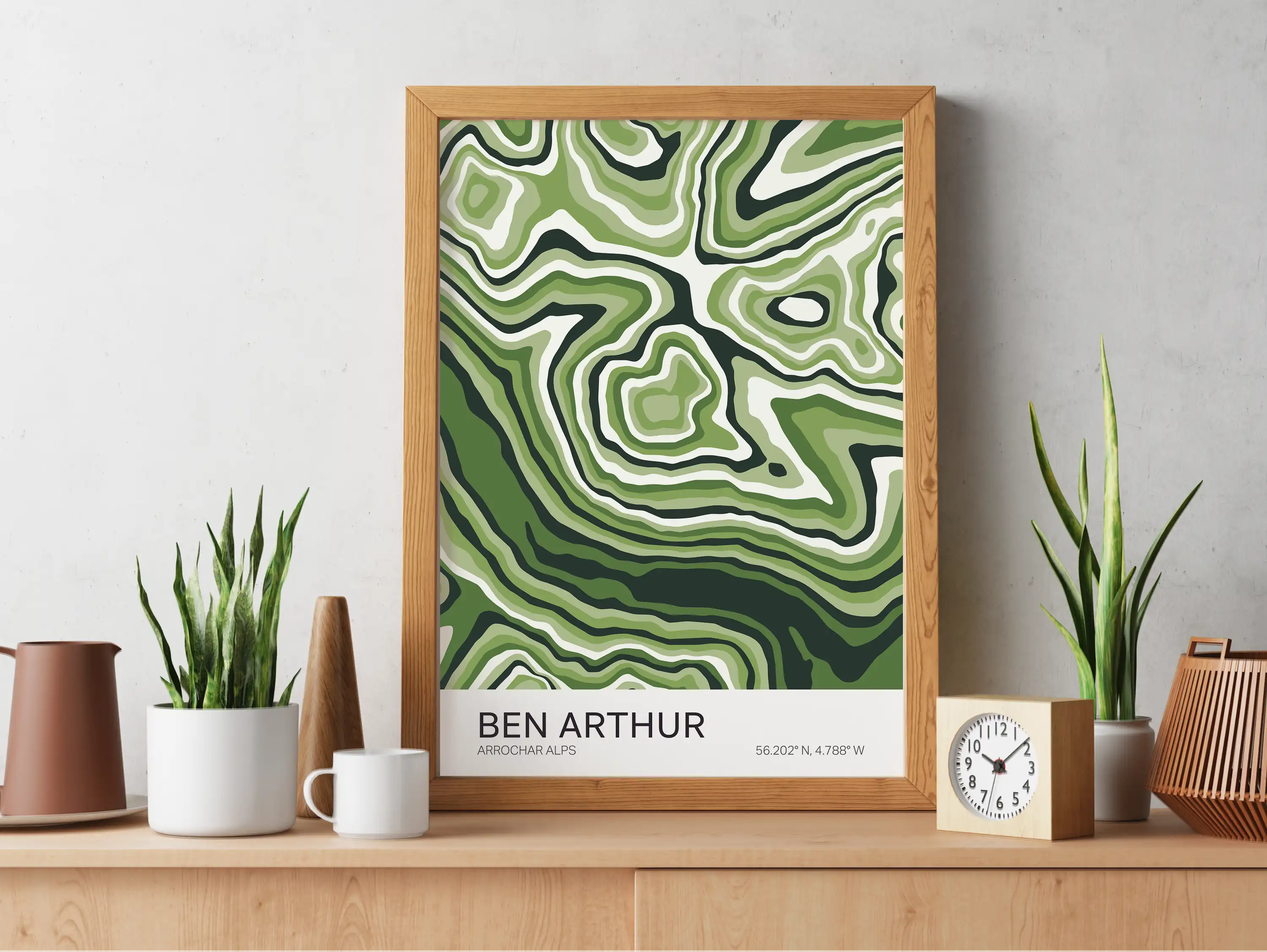 Preview of vibrant contour prints